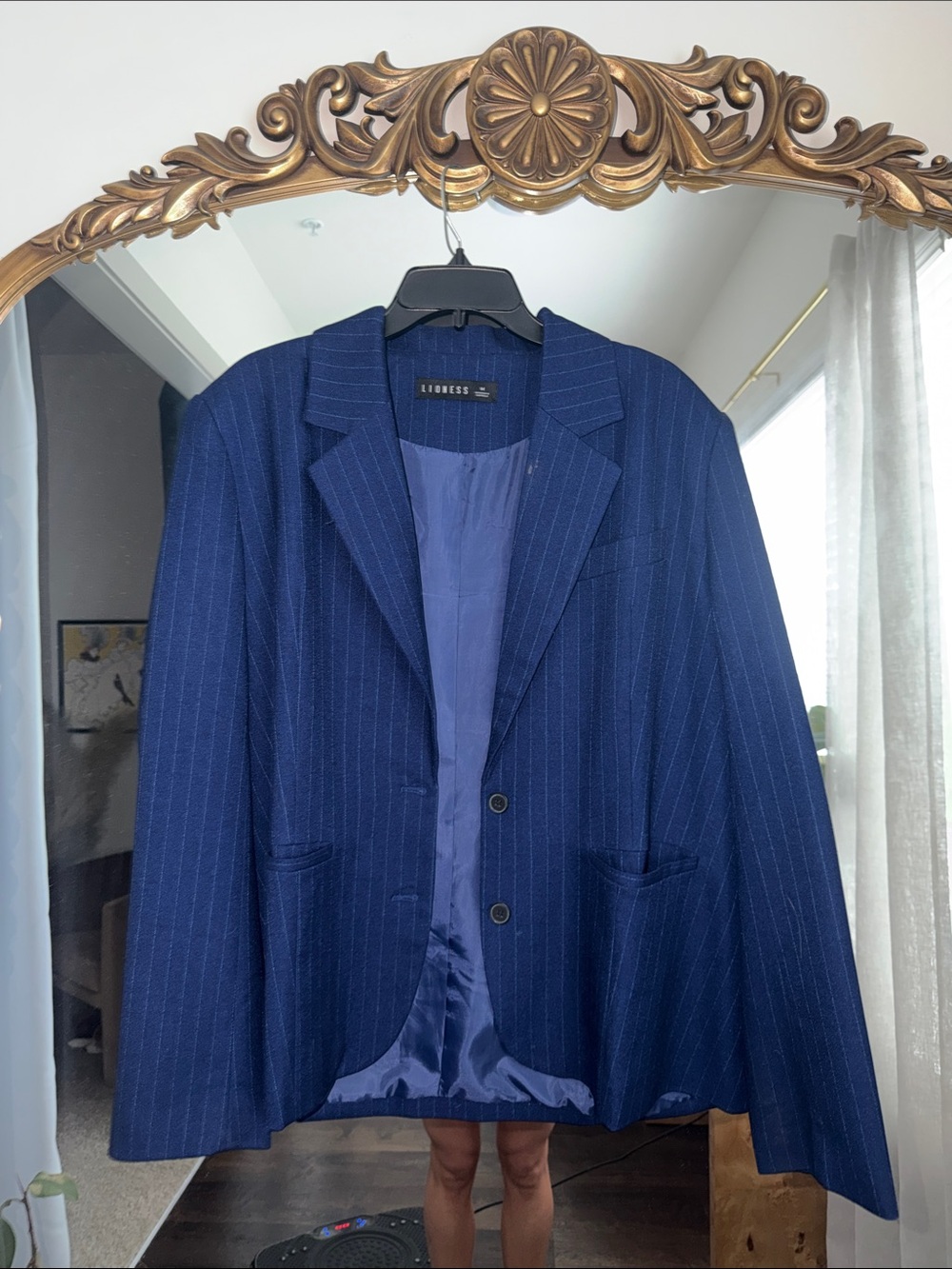 Lioness Navy Pinstripe Blazer